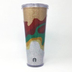Starbucks Christmas 2018 Glitter Venti Tumbler 24oz NWT